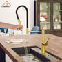 CASAINC 1.8GPM Silicone Kitchen Faucet in Brushed Nickel and More-CASAINC