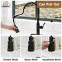 CASAINC pull down kitchen faucet with 1.8gpm spray head function switch in mattle black/brushed nickel-CASAINC