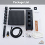 CASAINC Luxury 12 in. Thermostatic Wall Mounted Rainfall Shower Faucet Dual Shower Heads System With 6 Body Jets
