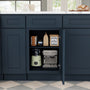 Cyber Grey RTA 18"W x 24"D x 34.5"H Base Cabinet with 1 Drawer and 1 Door