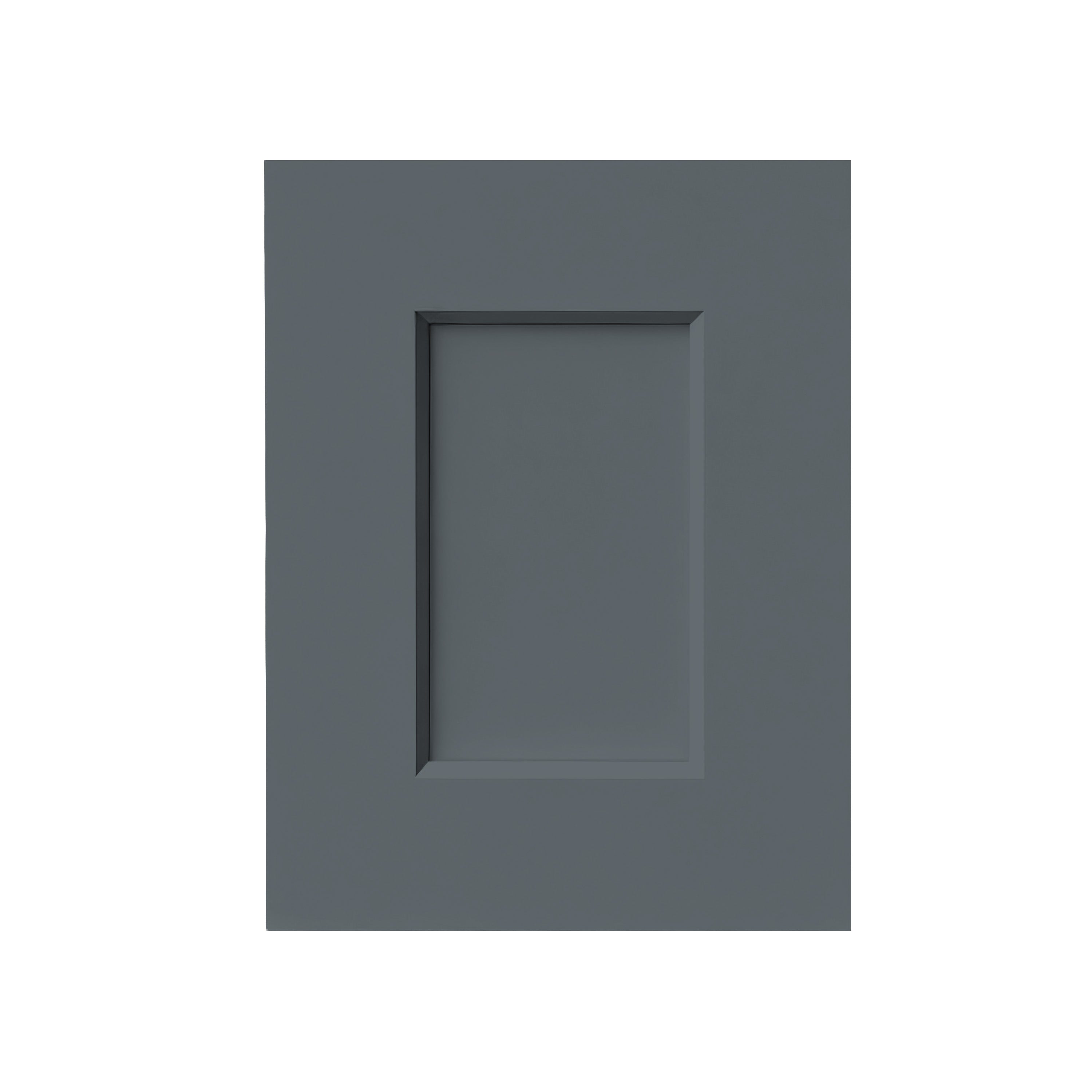 12" x 15" Cyber Grey Shaker Cabinet Sample Door