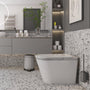 Luxury Smart Bidet Toilet with Heated Seat and Auto Flush, White, Gold, or Silver Seat Cover