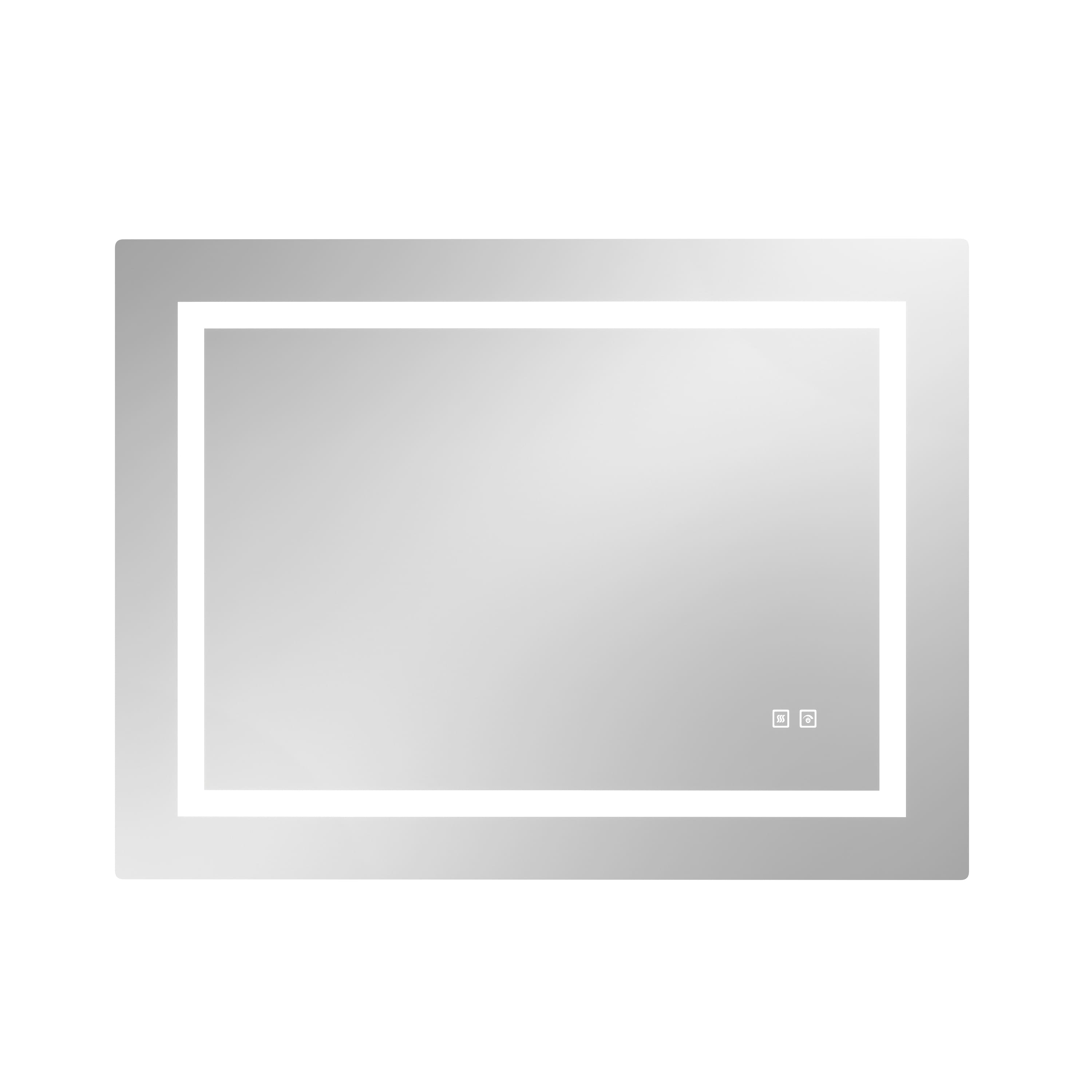 Modern LED Bathroom Mirror with Touch Dimming and Shadow Free Lighting