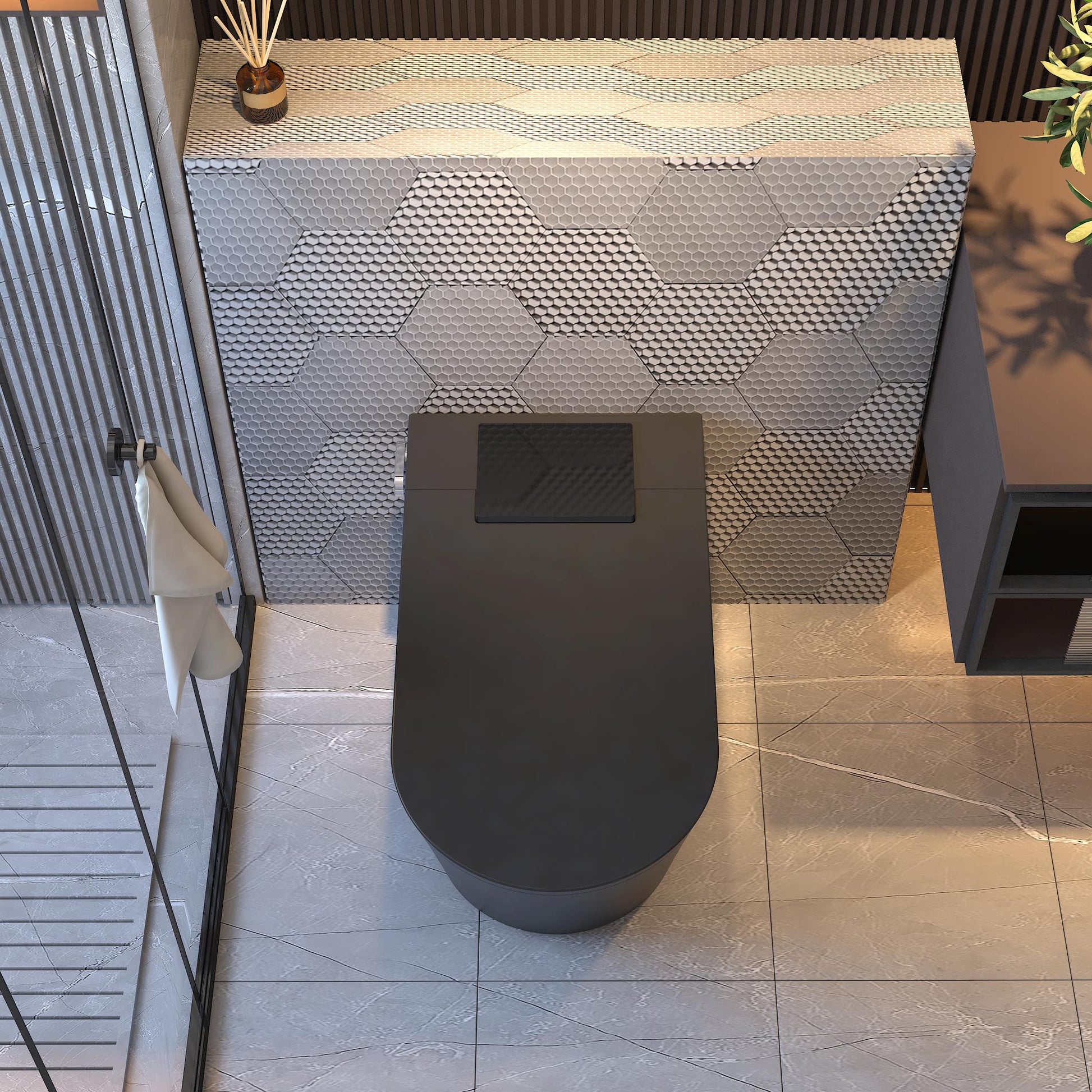 Luxury Smart Toilet with Auto Open Lid, Heated Seat & Bidet Wash, Z & G Series
