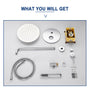 10" Wall Mount Water Saving Rain Shower Head System with Handheld