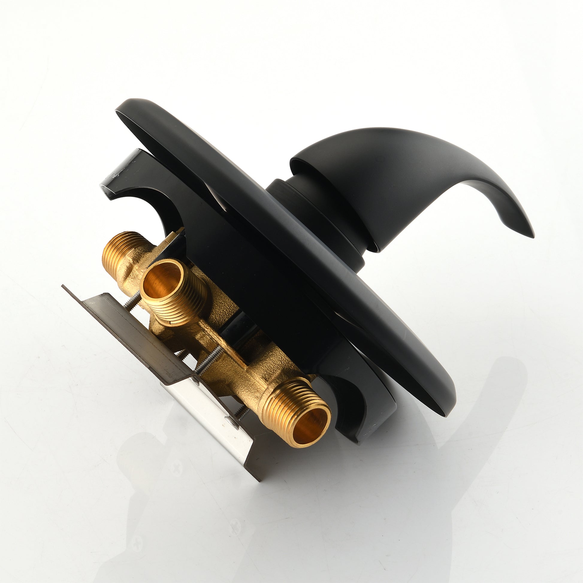 Single-Function Shower Mixer Valves Wall Mount Brass Faucet Shower Mixer Fixtures With Single Handle Copper Valve (Valve Included)