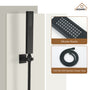 12" Ceiling Mount Luxury Shower System with LED Light & 6 Body Jets