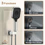 12" Wall-Mount Rainfall Shower System with Thermostatic Control & 6 Body Jets