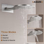 Electroplated Coating Technology 22-inch Dual Function Thermostatic Rainfall Slimline Showerhead Shower System