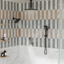 12" Ceiling Mount Rainfall Shower Head Thermostatic Shower System