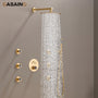 Push-Button Control High Quality Luxury Showerhead 12-Inch Thermostatic Rainfall Shower System
