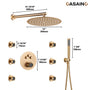 Push-Button Control High Quality Luxury Showerhead 12-Inch Thermostatic Rainfall Shower System