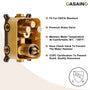Push-Button Control High Quality Luxury Showerhead 12-Inch Thermostatic Rainfall Shower System