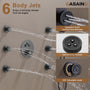 Push-Button Control High Quality Luxury Showerhead 12-Inch Thermostatic Rainfall Shower System