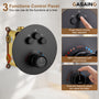Push-Button Control High Quality Luxury Showerhead 12-Inch Thermostatic Rainfall Shower System