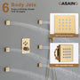 Double 12-inch Rainfall Shower Deluxe Shower System