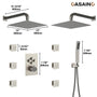 Double 12-inch Rainfall Shower Deluxe Shower System