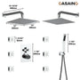 Double 12-inch Rainfall Shower Deluxe Shower System