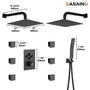 Double 12-inch Rainfall Shower Deluxe Shower System