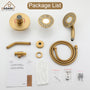 5-inch 2-Function Shower Faucet Set with Handheld Shower
