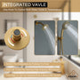 5-inch 2-Function Shower Faucet Set with Handheld Shower