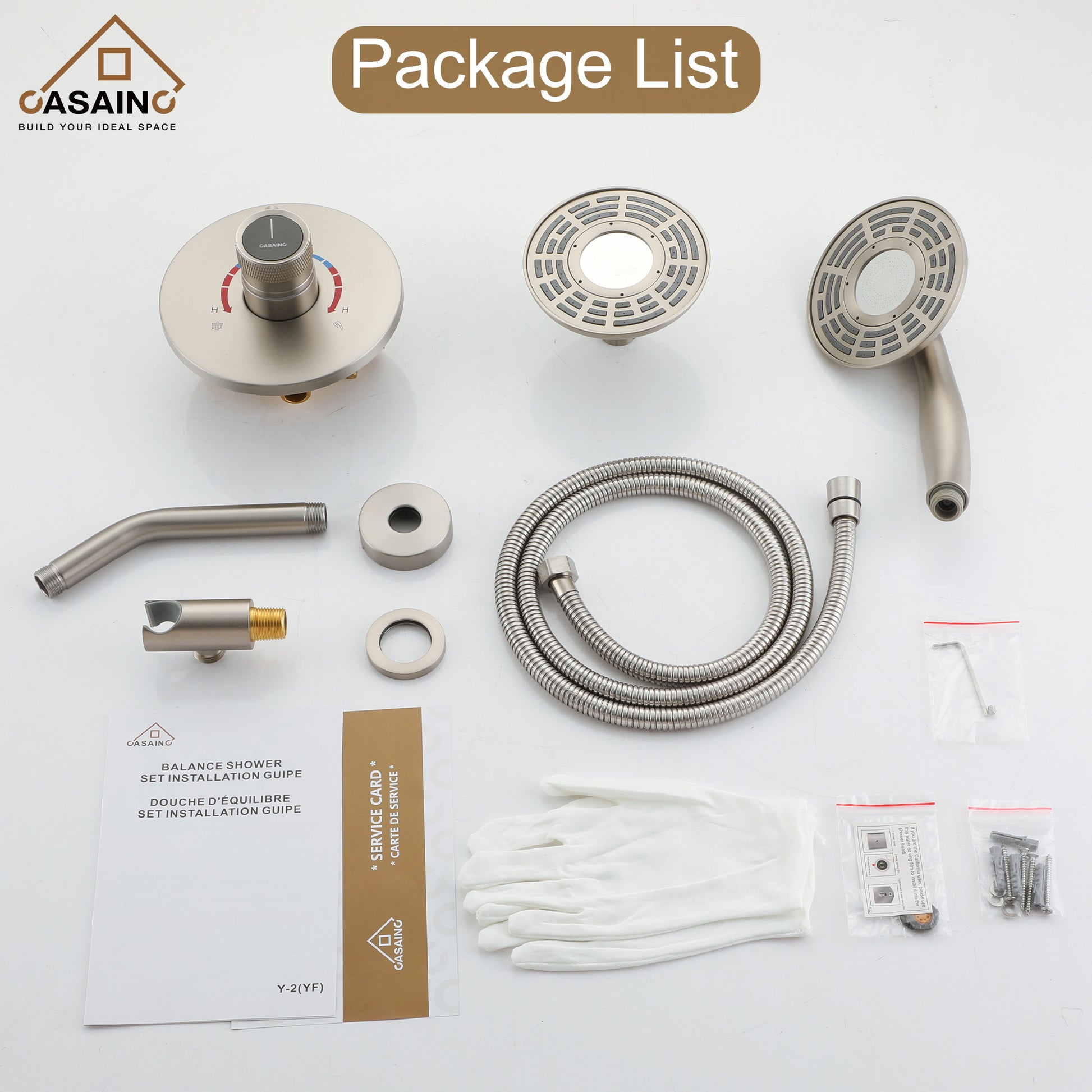 5-inch 2-Function Shower Faucet Set with Handheld Shower