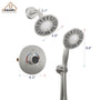 5-inch 2-Function Shower Faucet Set with Handheld Shower