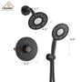 5-inch 2-Function Shower Faucet Set with Handheld Shower