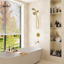 5-inch 3-Function Shower Faucet with Handheld & Tub Spout
