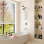 5-inch 3-Function Shower Faucet with Handheld & Tub Spout