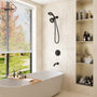 5-inch 3-Function Shower Faucet with Handheld & Tub Spout