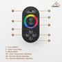 16" Luxury Shower System with Remote Control & 64 Color LED Lights
