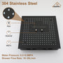 16" Luxury Shower System with Remote Control & 64 Color LED Lights