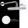 Casainc 10" Round 3 Functions Wall Mount Dual Shower Heads Shower Syst