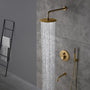 10" Round 3 Functions Wall Mount Dual Shower Heads Shower System - CASAINC