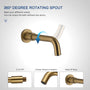 10" Round 3 Functions Wall Mount Dual Shower Heads Shower System - CASAINC