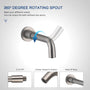 10" Round 3 Functions Wall Mount Dual Shower Heads Shower System - CASAINC