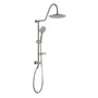 Casainc Exposed Pipe Dual Shower Heads System with 3 Spray Patterns Hand Shower for Different Types Bathroom Size