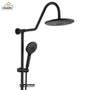 Casainc Matte Black Dual Shower Heads System with 3 Spray Patterns Hand Shower