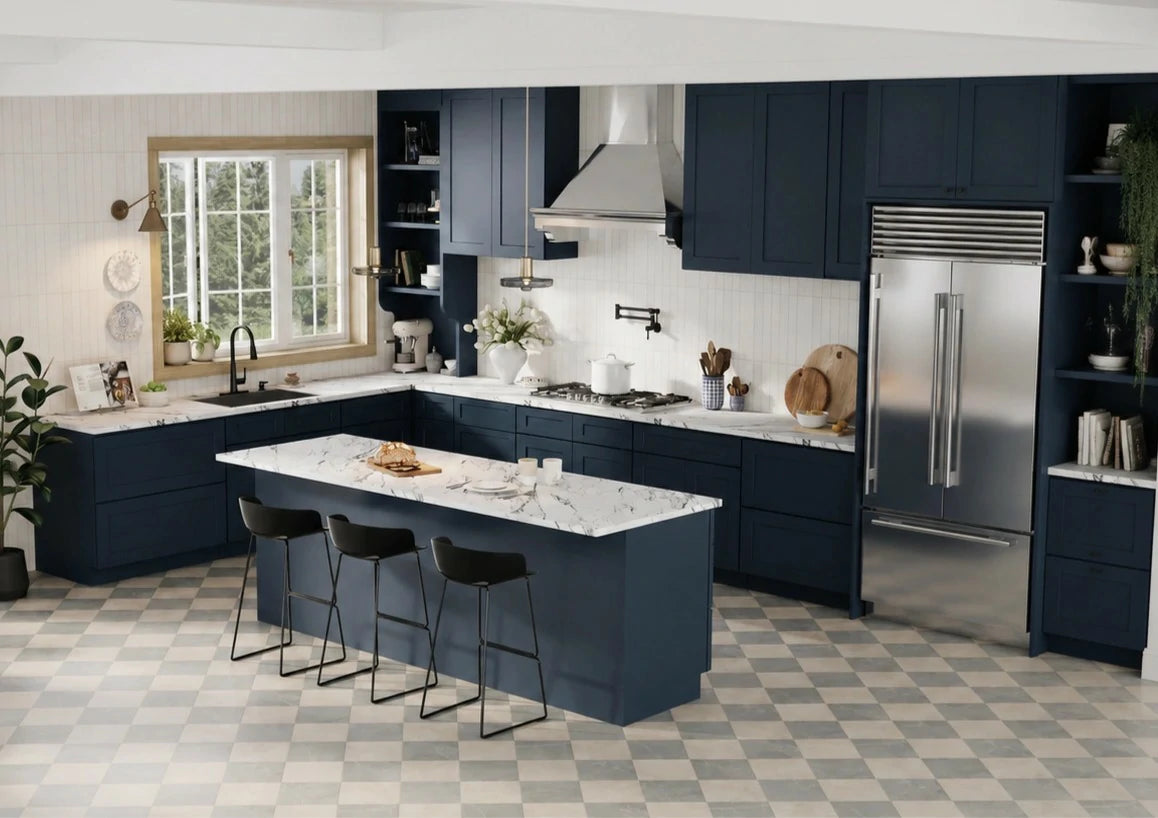 Cyber Grey Cabinets