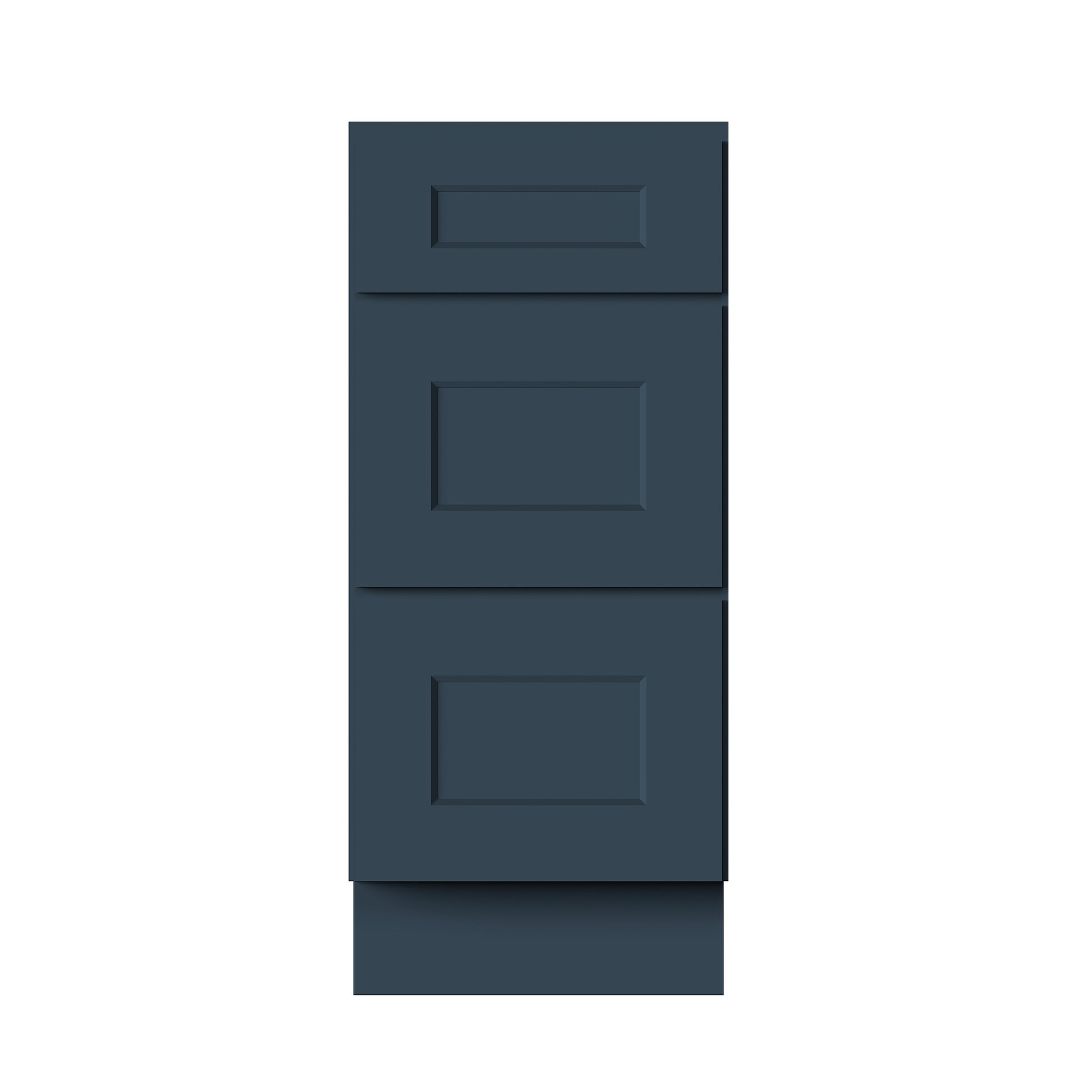 Cyber Grey RTA 15"-36"W x 24"D x 34.5"H 6 Sizes Base Cabinet with 3 Drawers