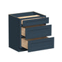 Cyber Grey RTA 15"-36"W x 24"D x 34.5"H 6 Sizes Base Cabinet with 3 Drawers