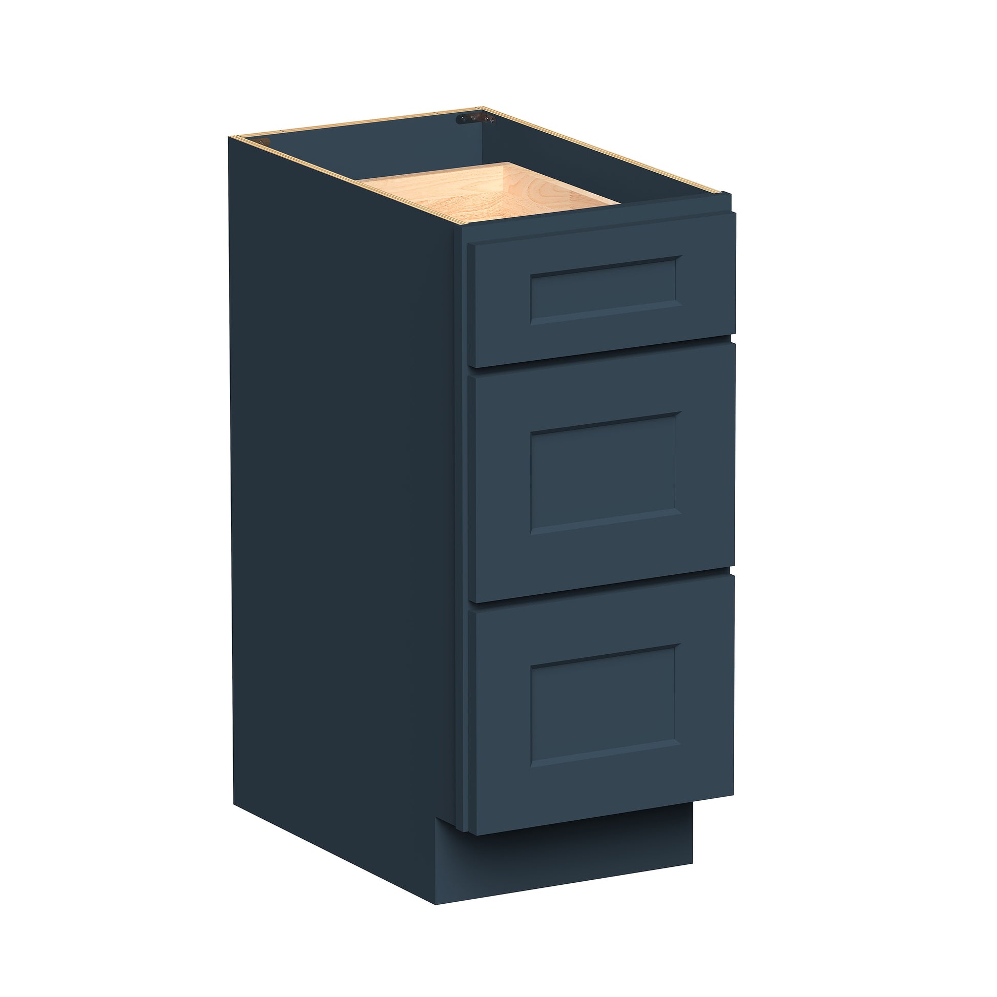 Cyber Grey RTA 15"-36"W x 24"D x 34.5"H 6 Sizes Base Cabinet with 3 Drawers