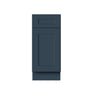 Cyber Grey RTA 15"/21"W x 24"D x 34.5"H Base Cabinet with 1 Drawer and 1 Shelf