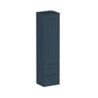 Cyber Grey RTA 15"W x 12"D x 60"H Tall Counter Linen Cabinet with 1 Door, 2 Drawers and 3 Shelves