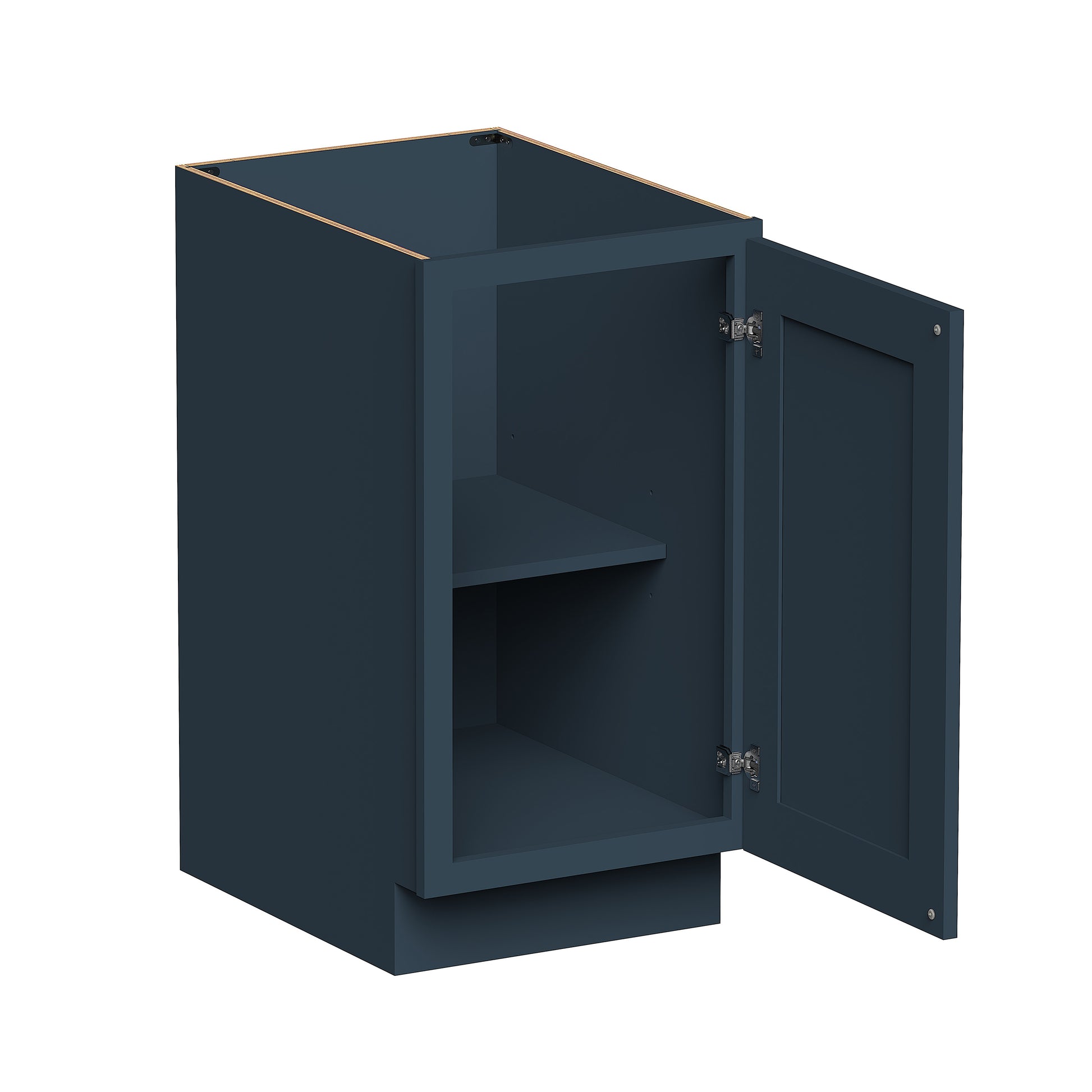 Cyber Grey RTA 18"/21"W x 24"D x 34.5"H Base Cabinet with Full Height Door
