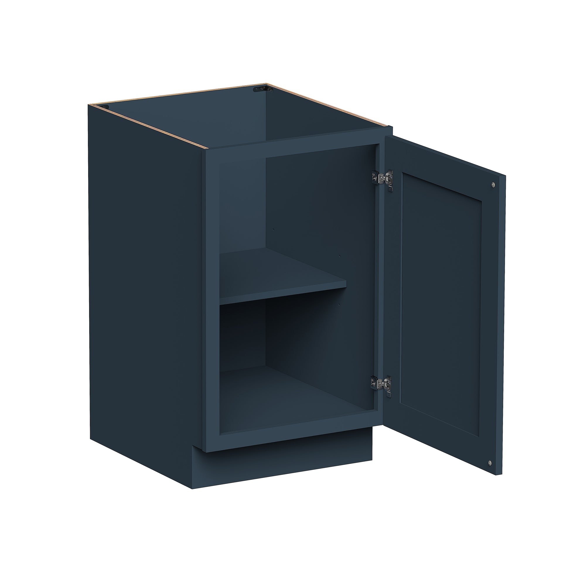 Cyber Grey RTA 18"/21"W x 24"D x 34.5"H Base Cabinet with Full Height Door