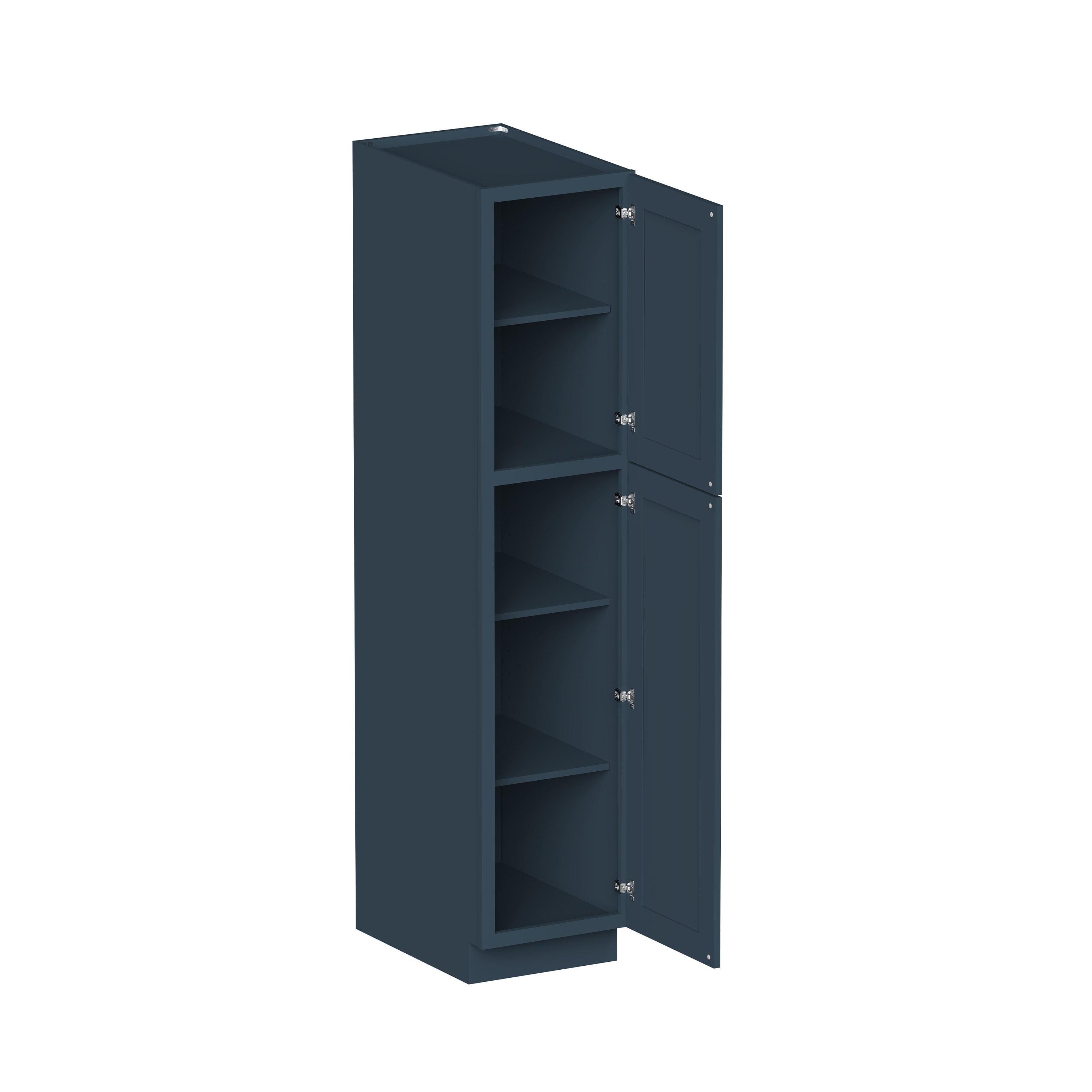 Cyber Grey RTA 18"W x 27"D x 84"/90"/96"H 3 Sizes Tall Pantry Cabinet