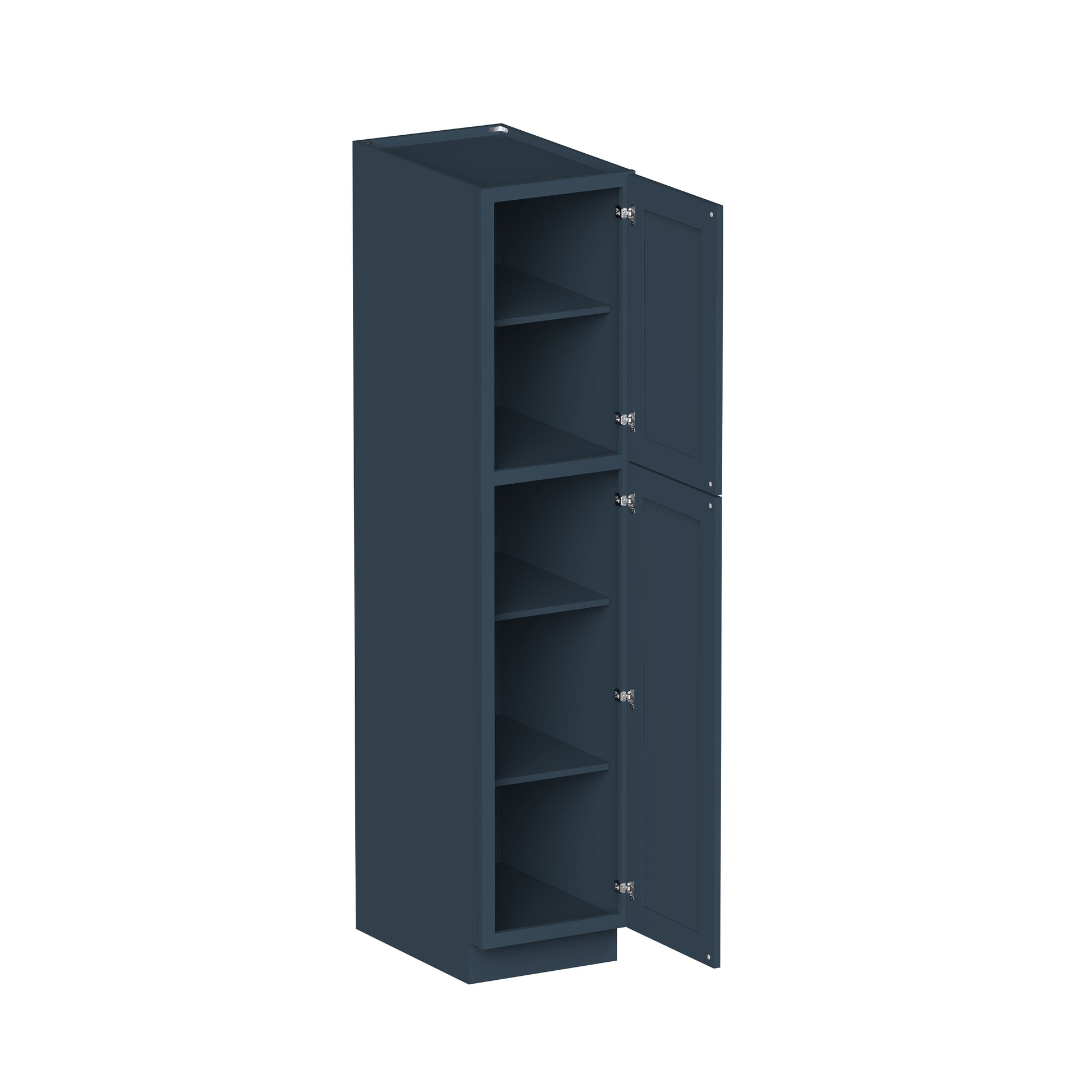 Cyber Grey RTA 18"W x 27"D x 84"/90"/96"H 3 Sizes Tall Pantry Cabinet