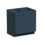 Cyber Grey RTA 24"-36"W x 24"D x 34.5"H Base Cabinet with 2 Full Height Doors